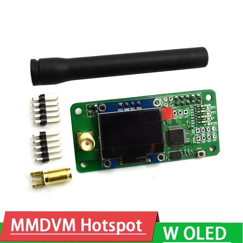 UHF VHF MMDVM Hotspot w/ OLED display Support P25 DMR YSF + Antenna for Raspberry Pi wifi board |