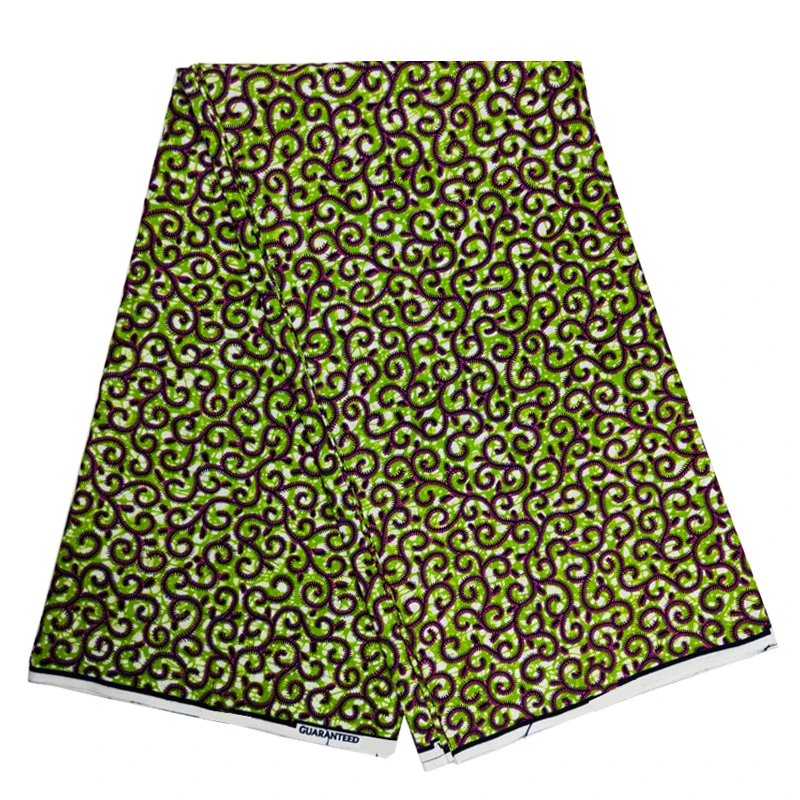 

Nigerian Style Wedding Dress Sewing Materials Veritable High Quality Ankara African Wax Printed Cotton Fabric 6 Yards HL18-09