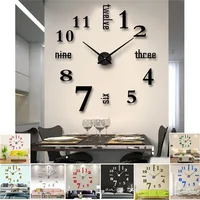 Simple Living Room Wall Clock Art Clock Personality Diy Big Clock Quartz Wall Home Ornament