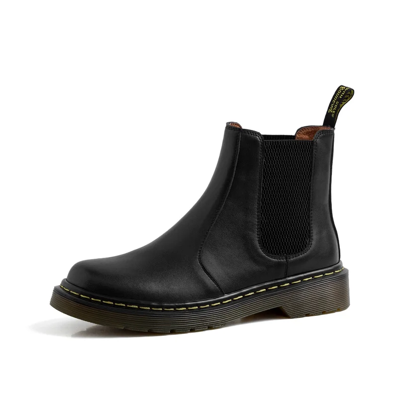 Сапоги женские зимние из натуральной кожи на меху водонепроницаемые черные |