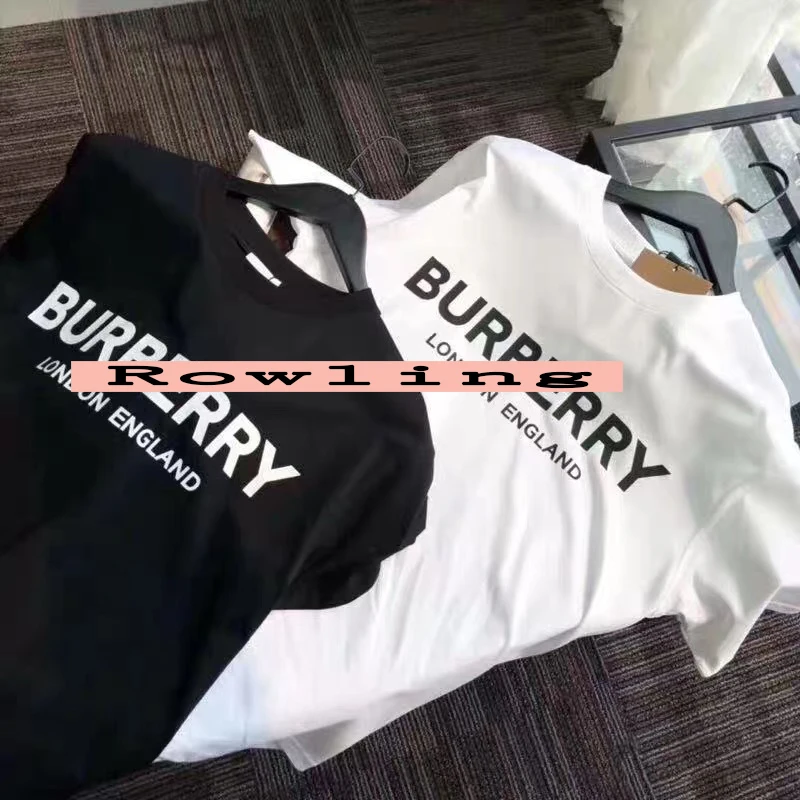 

White Loose T-Shirt Shirts Letter Printing Cozy Tees Women Summer Short Sleeve O Neck Casual Cotton Tshirts Tops 2021
