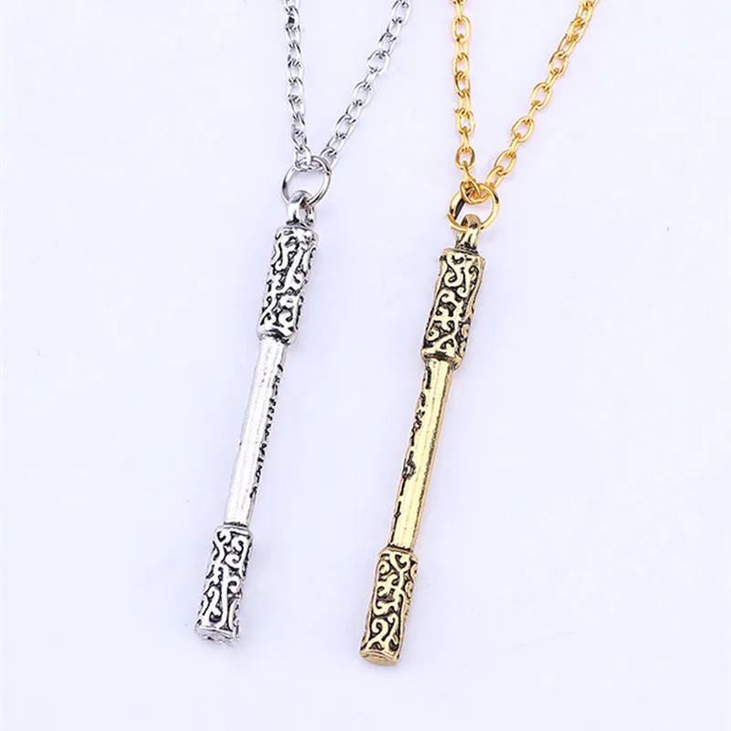 Личность Король обезьян Бар Подвески для мужчин металлическая палка Ожерелья