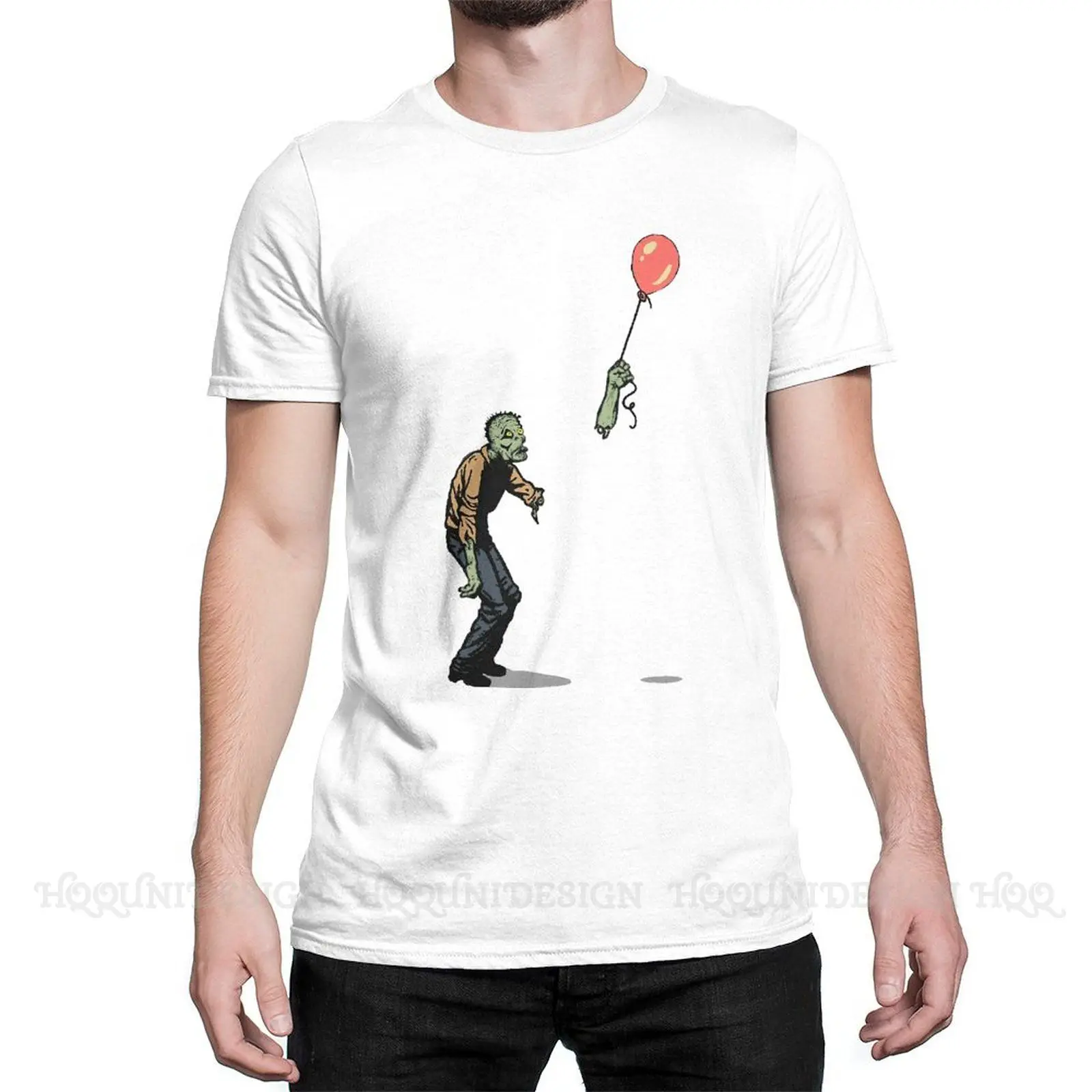 

Высококачественная Мужская футболка с имитацией электрической гитары зомби качалка из чистого хлопка с пальцами футболки в стиле Харадзюк...