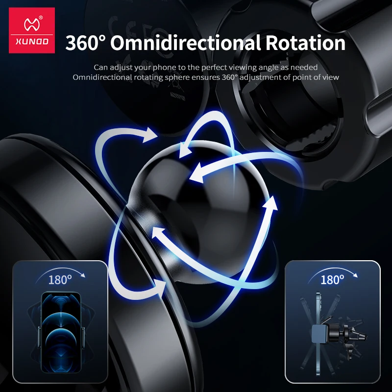 universal car holder for iphone xiaomi samsungxundd car air outlet mount smart auto mobile phone holder support solar charging free global shipping