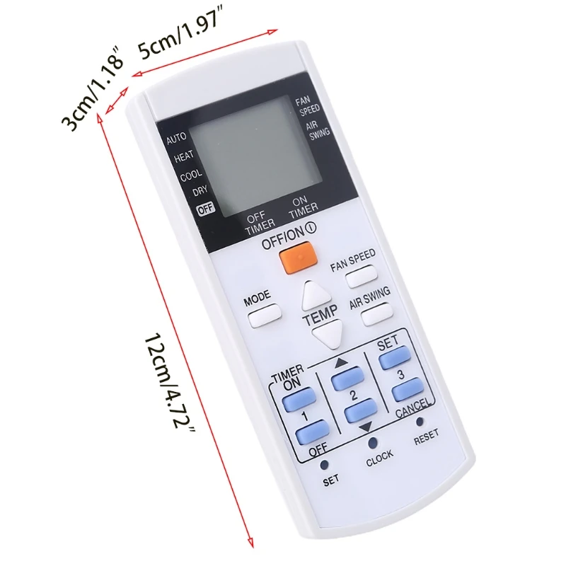 Air Conditioner Remote Control Replacement Compatible with A75C3407 A75C3623 A75C3625 KTSX003 A75C3297