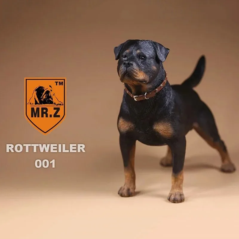 Mr.Z 1/6 Simulation Animal Dog German Rottweiler Dog Model T