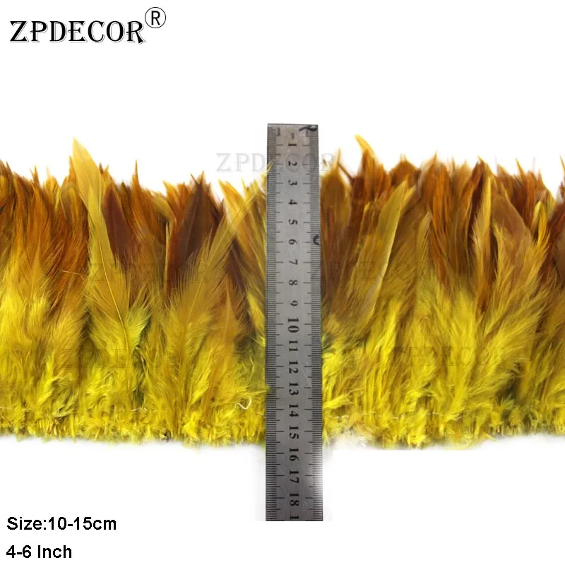 ZPDECOR седло для петуха перья нанизанные 1 ярд за штуку карнавала | Дом и сад