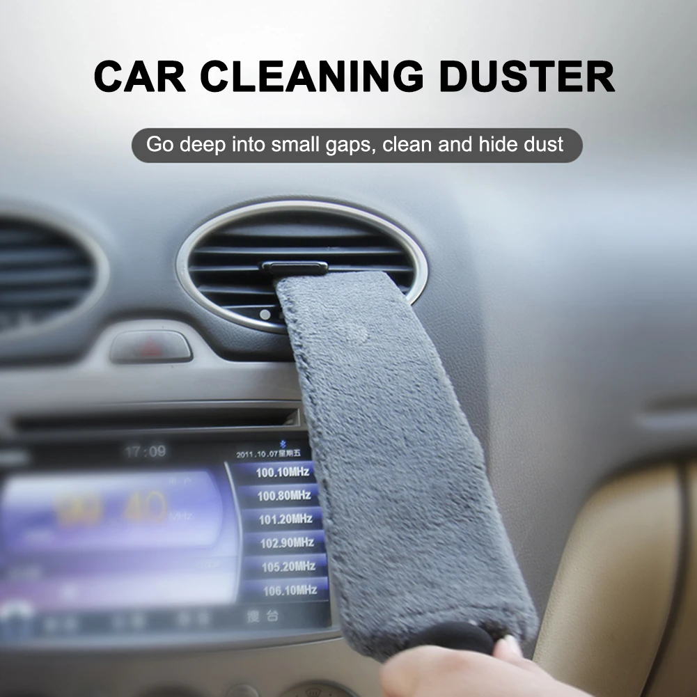 

Universal Car Air Conditioner Dust Wash Brush Coral Fleece Soft Car Dashboard Vent Detailing Cleaning Cloth Tool Motorcycle Auto