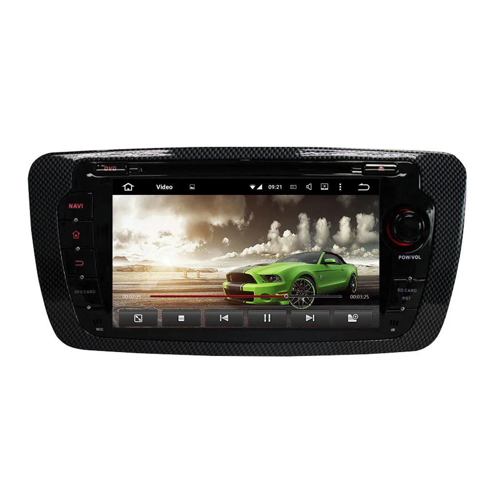 Автомобильный DVD-плеер 2 Din 7 дюймов 8 ядер Android 10 0 для Seat IBIZA 2009-2013 аудио стерео радио