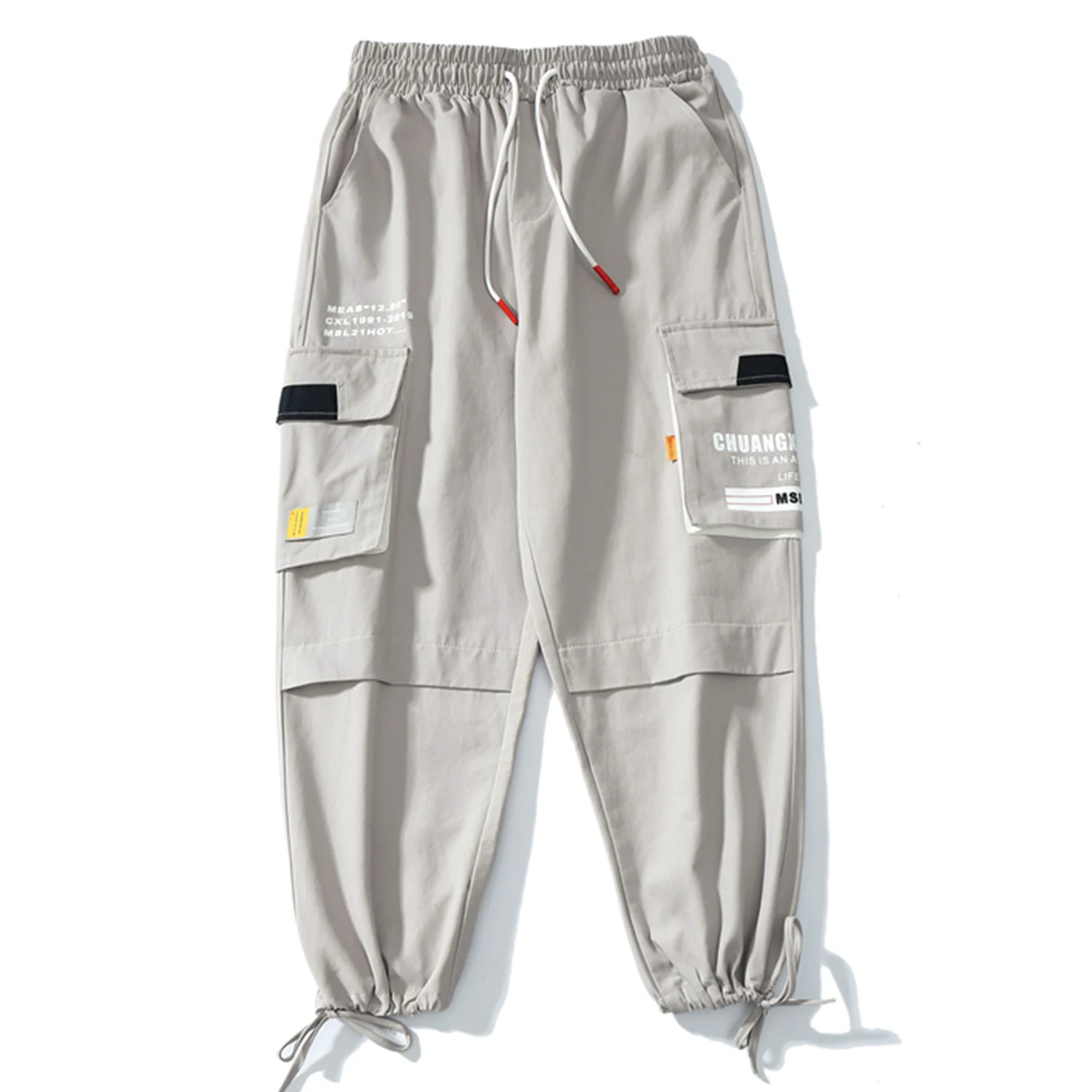 Aelfric Eden хип-хоп лоскутные шаровары с карманами брюки карго мужские 2019 модные Harajuku