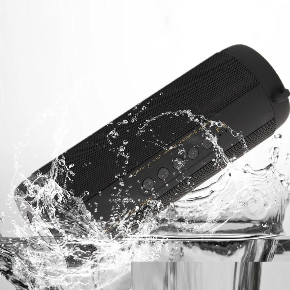 Outdoor Waterproof Column Speaker Wireless Bluetooth Speakers Support FM Radio TF Mp3 Player For Mobile Phone#H25