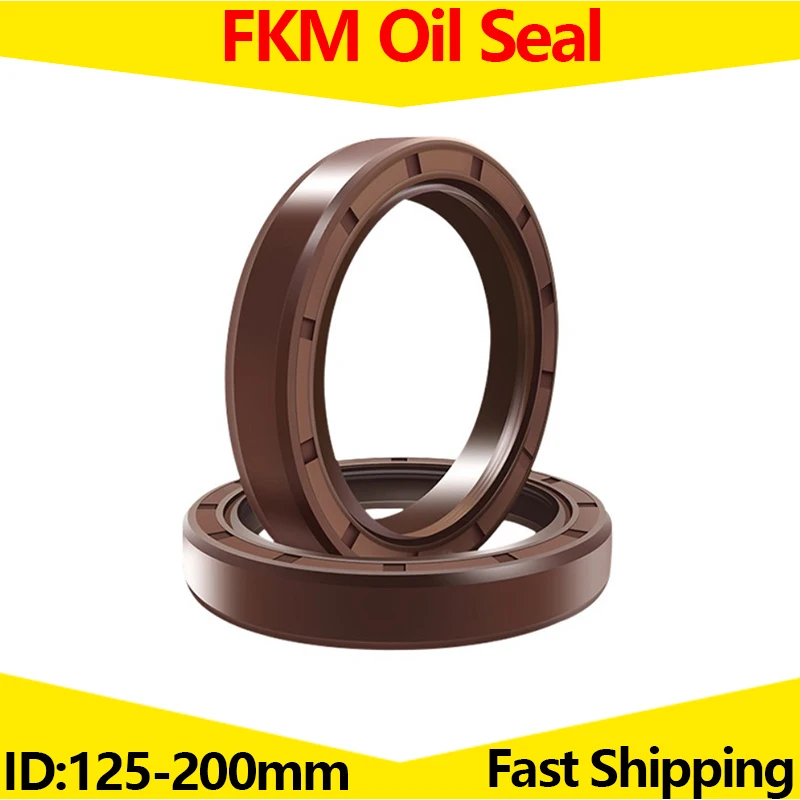 

FKM Framework Oil Seal ID 125mm - 200mm OD 150-250mm Thickness 10-20mm Fluoro Rubber Gasket Rings