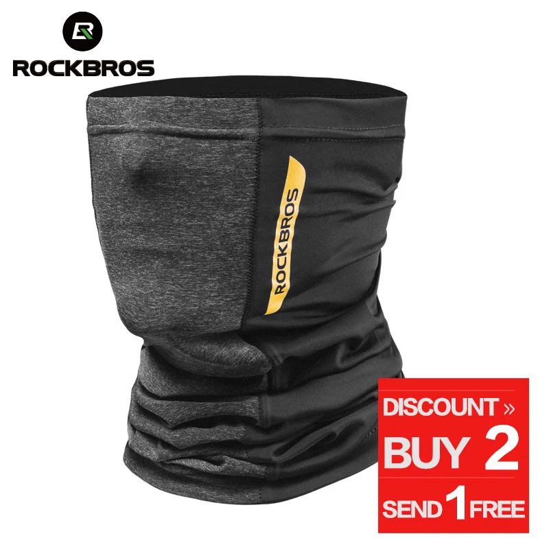 ROCKBROS походные шарфы Бандана Мужская впитывающая пот дышащая походный шарф для шеи Теплая Беговая велосипедная тактическая Балаклава маска для лица