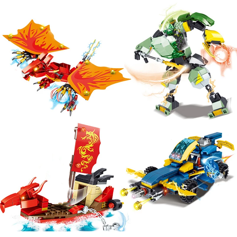 

Ninja Dragon Knight Model KAI JAY ZANE Figures Building Blocks Kids Toys Bricks Gift for Children Boys