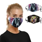 Модная дизайнерская маска для лица с животным принтом многоразовая маска для косплея на Хэллоуин модная маска для лица