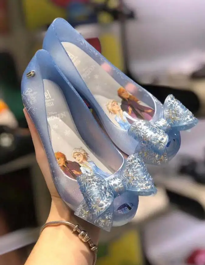 Mini Melissa/Новинка 2020 года детская обувь милая принцессы с бантом для девочек