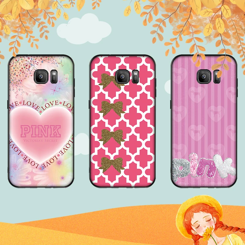 Украшение с фоном Мягкий силиконовый чехол для телефона Samsung Galaxy S6 S8 Edge S7 S9 Plus S10 S10E