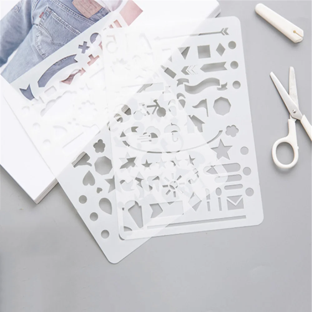 2 шт. милый вырез Многослойные трафареты сделай сам для скрапбукинга штамповка