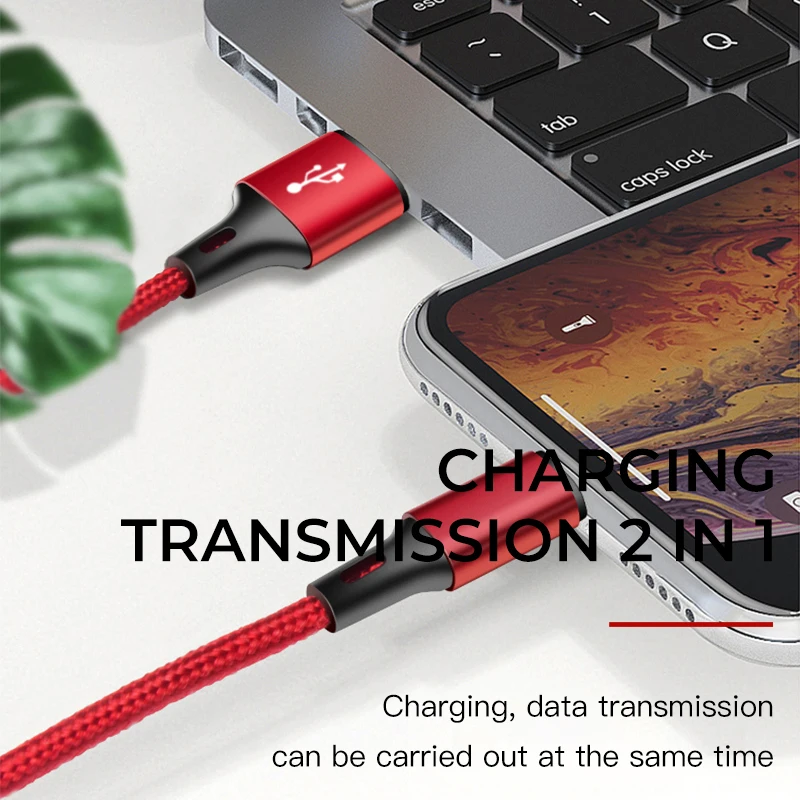 USB кабель iONCT 3A для быстрой зарядки и передачи данных iPhone X XR XS Max 8 7 6 Plus зарядный