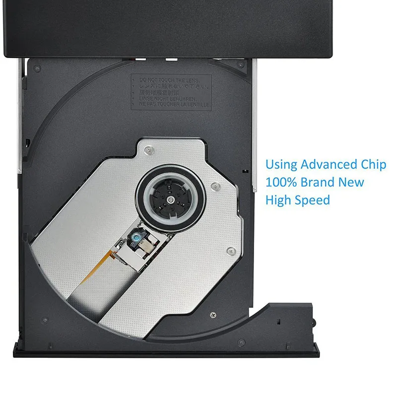 External Dvd Drive Optical Usb 2.0 Cd Rom Player Cd-Rw Burner Writer Reader Recorder Portable for Laptop Windows Pc | Компьютеры и