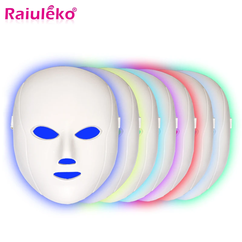 7 цветов светодиодный маска для лица фотон светильник терапии Устройство