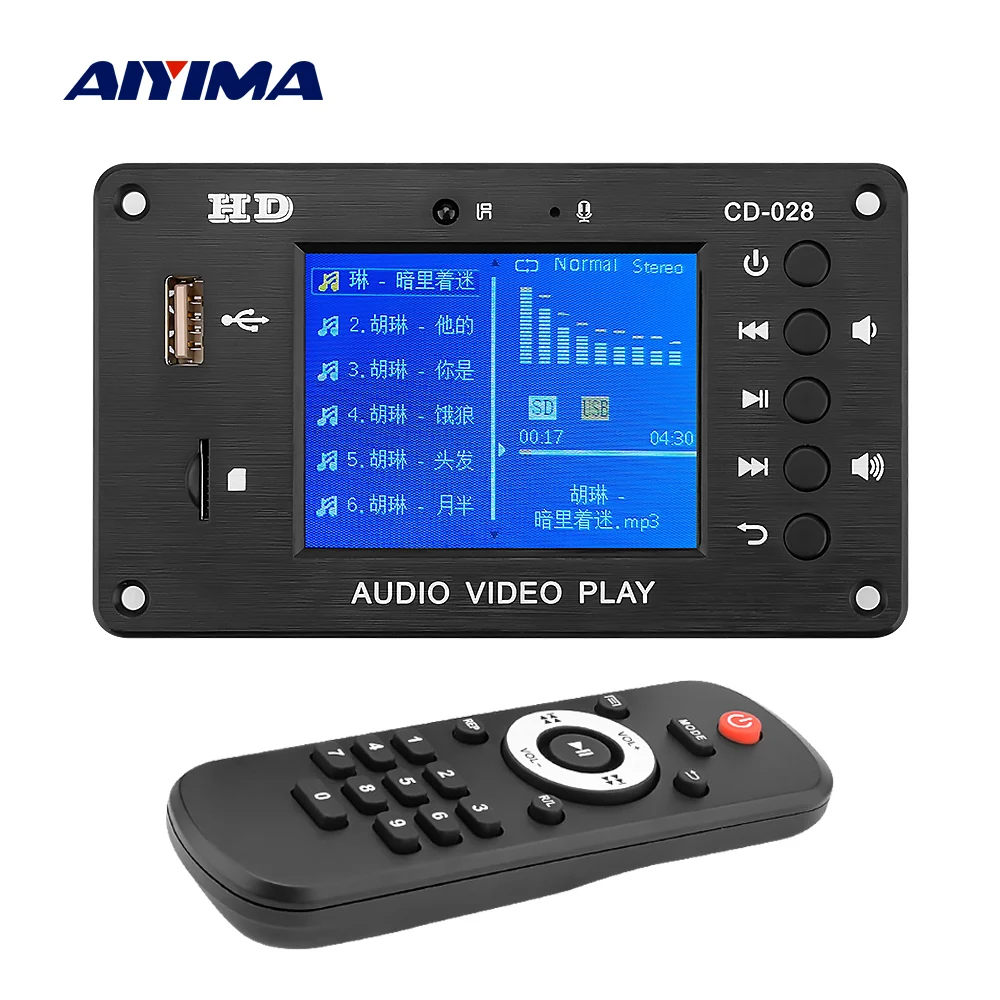 Mp3 декодер AIYIMA с Bluetooth 5 0 AUX USB TF карта FM радио модуль декодирования сделай сам