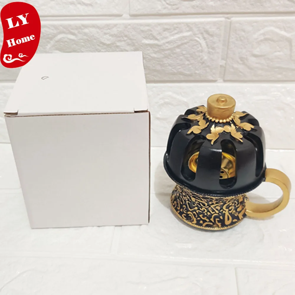 Incense Burner 2021 New Design Arabe Style Polyresin Incense Burner Arabic Holder