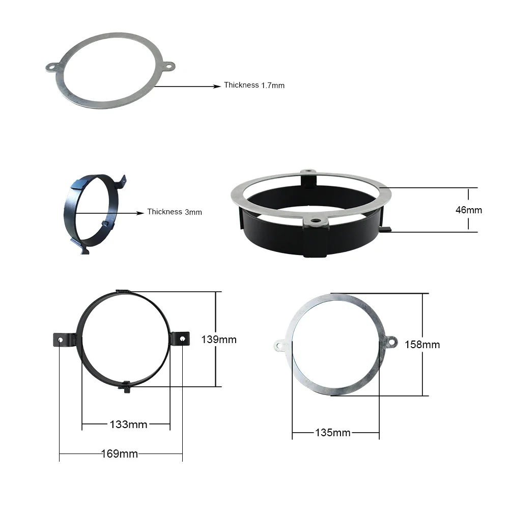 Светодиодный проектор для мотоцикла 5 75 дюйма крепление фар Honda VTX 2002-2008 1800 1300 |