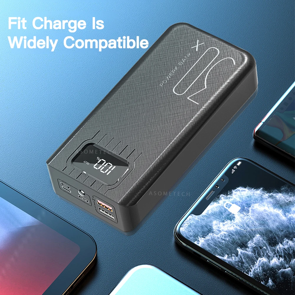 

CASEIER 30000mAh Power Bank Dual USB Fast Charging LED Digital Display Portable External Battery 30000 mAh Powerbank Pover Bank