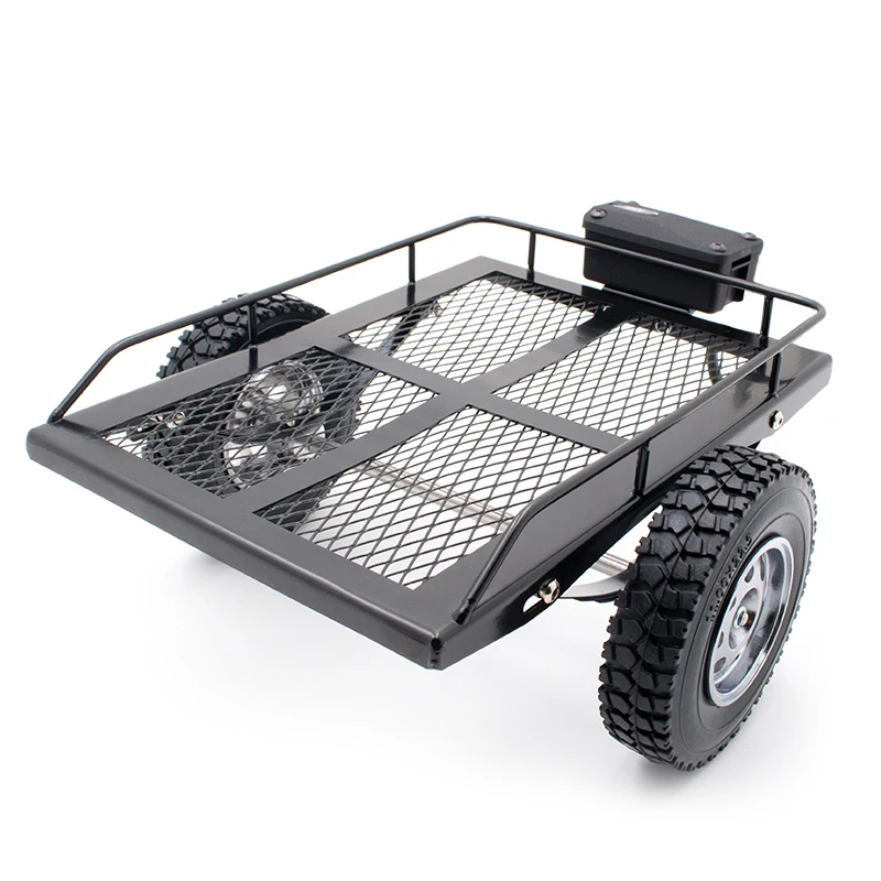 Фото Металлический прицеп Сделай Сам ведро для 1/10 RC автомобиль гусеничные D90 D110 SCX10 90046 Traxxas TRX4 TRX6 обновления Запчасти Аксессуары №3
