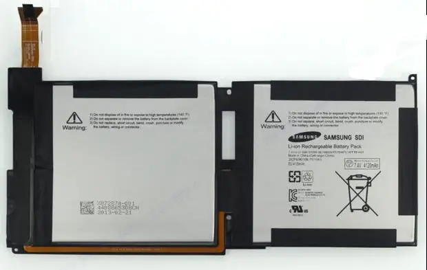 Новая Оригинальная батарея для клавиатуры MICROSOFT Surface RT 1 я модель 1516 P21GK3 7 4 в