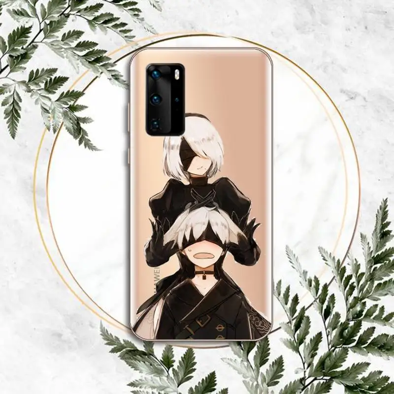 

Anime Nier Automata Phone Case Transparent for Huawei P honor 8 10i 20 30 40 smart 2019