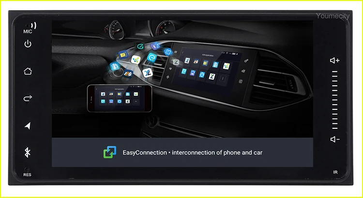 Youmecity 2 грамма Android 9,0 автомобильный DVD видео плеер gps радио для Toyota Ractis allion Camry Avensis Auris Prius Yaris highlander