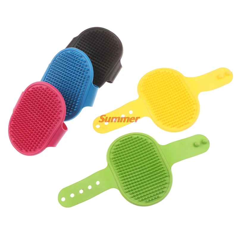 

New 1Pc good quality Pet Dog Cat Bath Brush Comb Rubber Glove Hair Fur Grooming Massaging Massage Mit Pet Shower Dog Brush