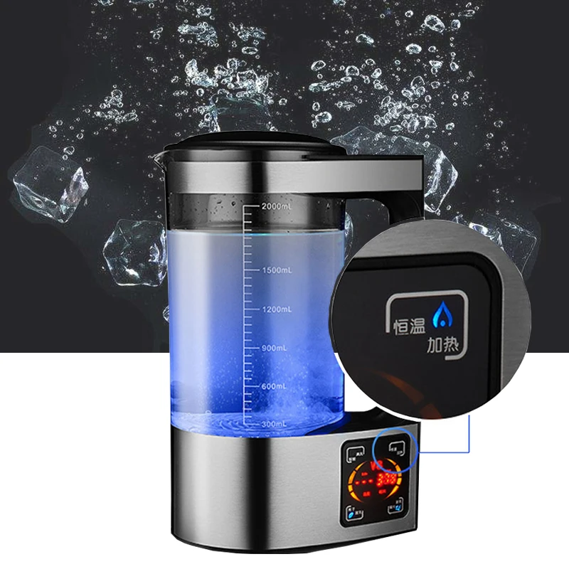 

2000ML Electric Hydrogen Rich Water Kettle Water Ionizer Machine Water filter Drink Hydrogen Water Generator 110V and 220V