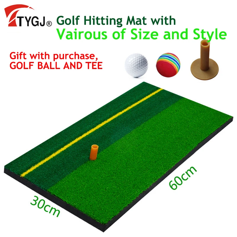 TTYGJ Mini Golf Hitting Mat Indoor Portable Training Mat Golf Practice Grass for Ourdoor home Golf Game use