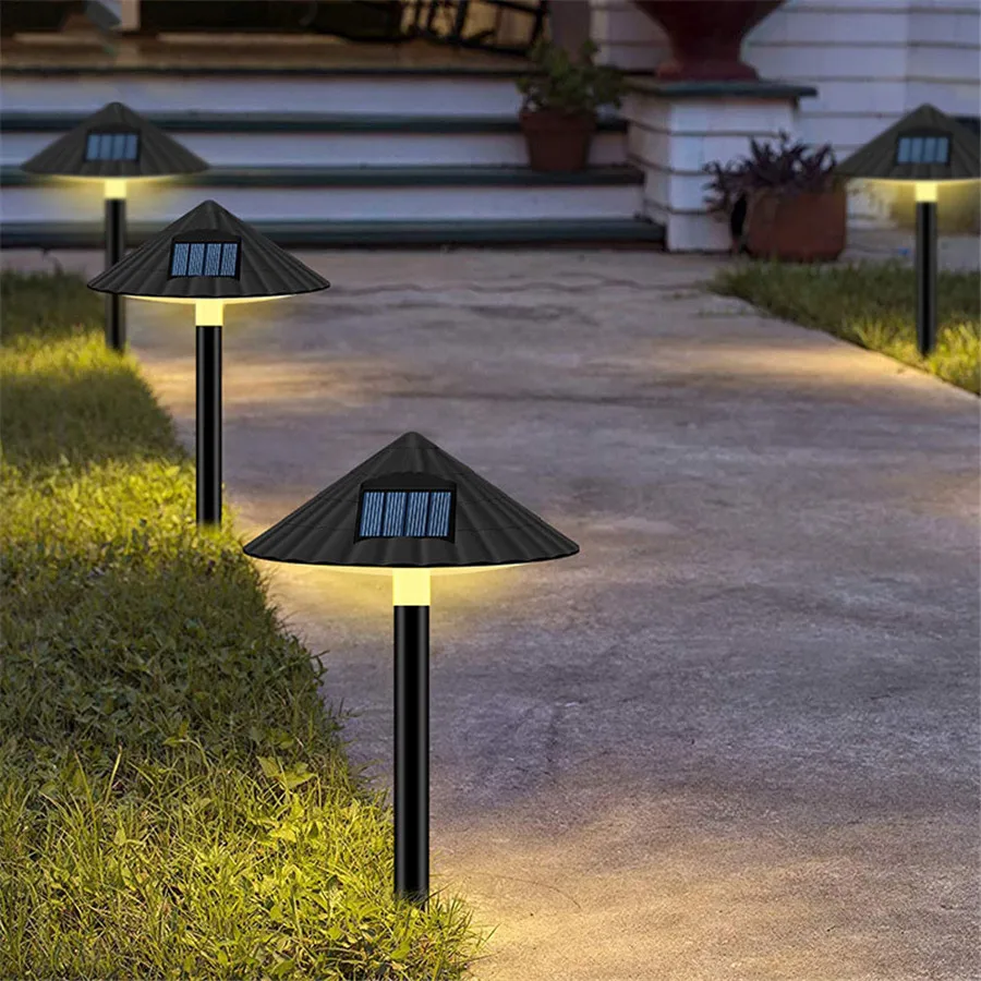 

Солнечные светильники для дорожек, наружные водонепроницаемые садовые Ландшафтные светильники, от солнечной энергии грибовидной формы дл...