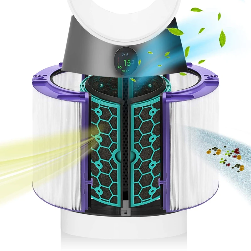 HEPA фильтр с активированным углем для Dyson HP04 TP04 DP04 очиститель воздуха герметичная
