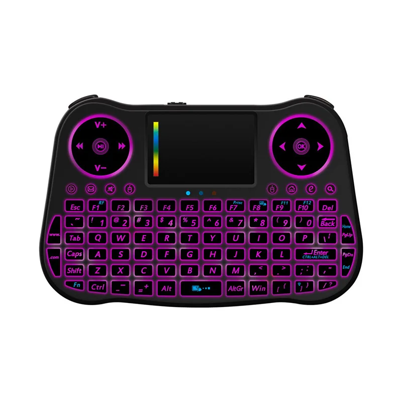 MT08 2 4 GHz Air mouse беспроводная сенсорная клавиатура QWERTY с подсветкой для tv Box PC