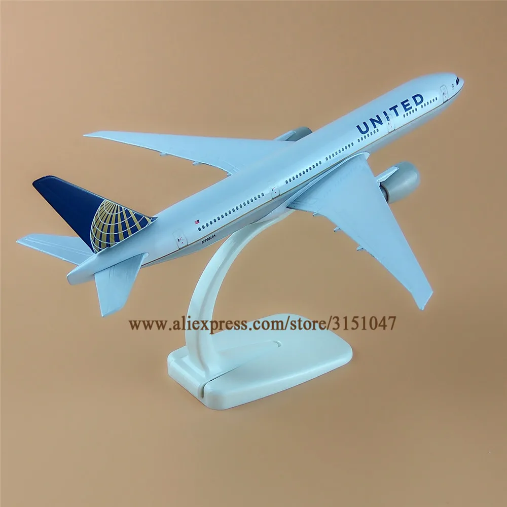 20 см Air American United Boeing 777 B777 Airlines модель самолета сплав Металл литье под давлением