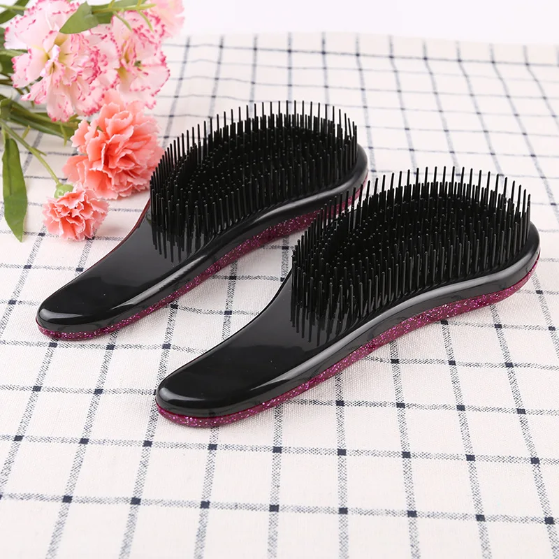 Антистатическая щетка для волос с блеском расческа укладки инструмент массажные