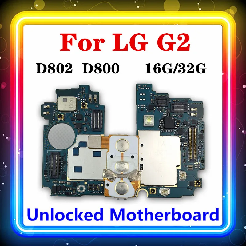 Материнская плата для LG G2 D802 D800 100% чистая оригинальная сменная материнская с