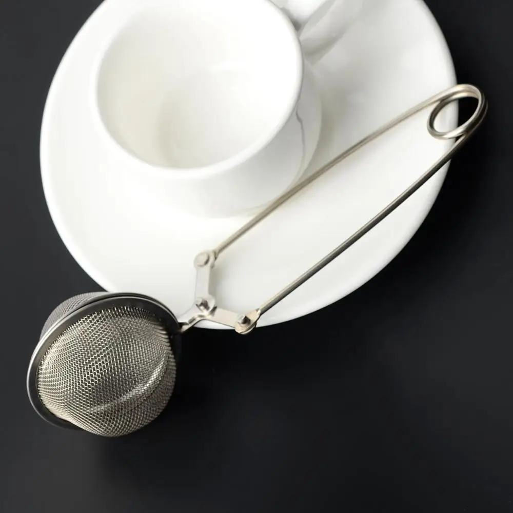 Сетчатый фильтр для чая из нержавеющей стали с ручкой распыления специй|Чайные