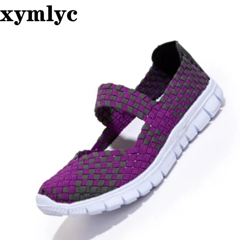 Туфли женские на плоской подошве пикантные дышащие повседневные Нескользящие с