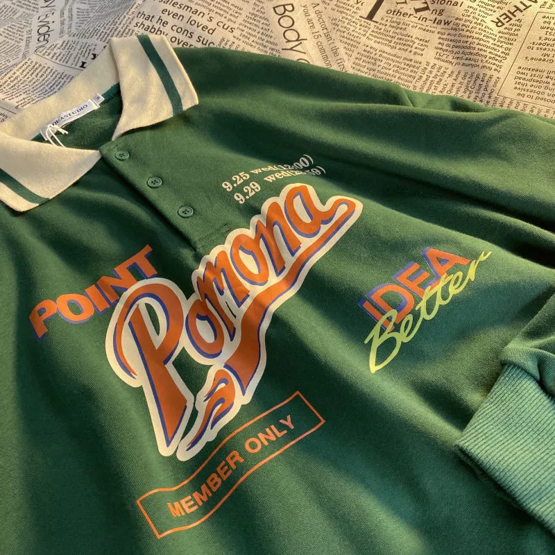 Женский свитшот с длинным рукавом винтажная толстовка капюшоном и принтом букв в