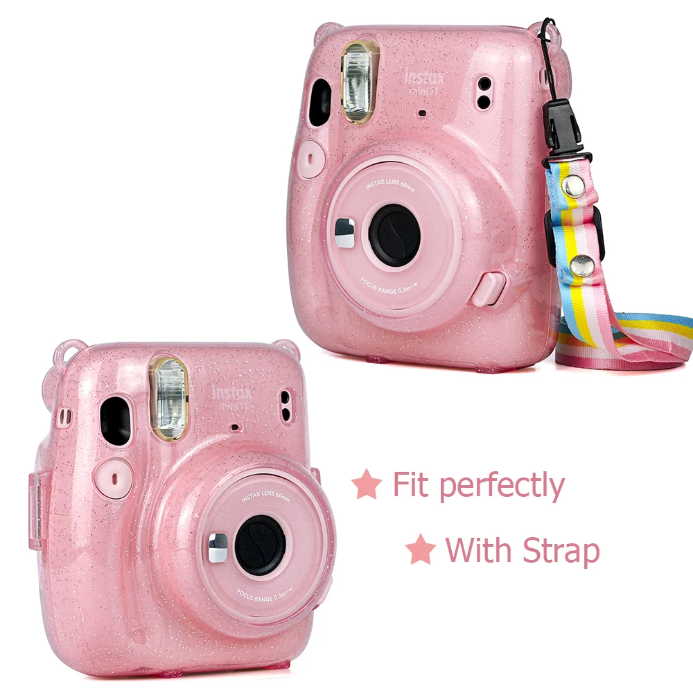 Для Fujifilm Instax Mini 11 сумка для камеры с мгновенной пленкой кристально жесткий чехол
