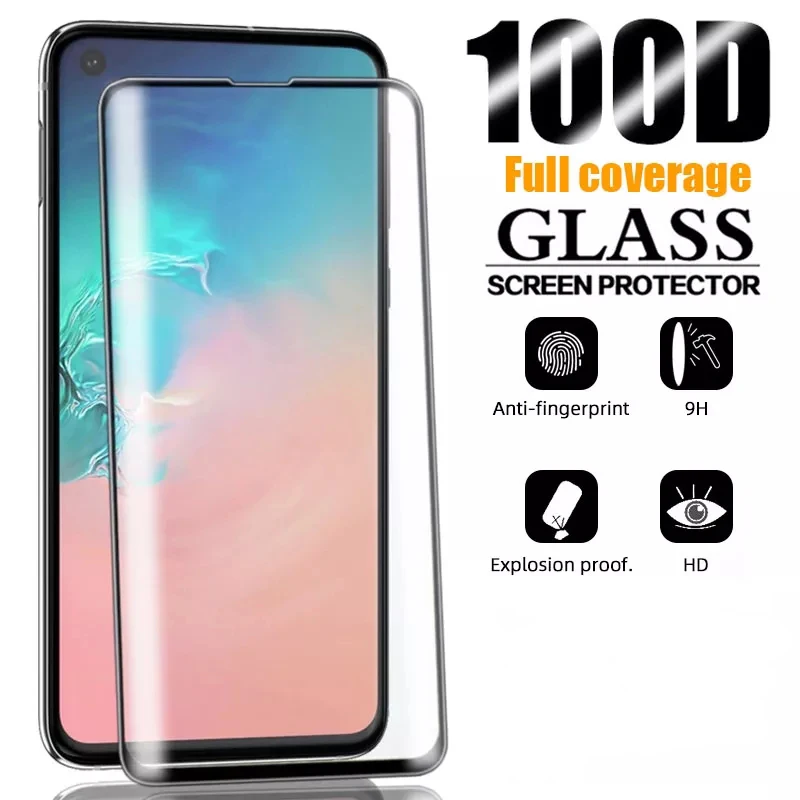 Полное покрытие из закаленного стекла для Samsung Galaxy A71 A72 A52 A51 A90 M30 Защитное стекло