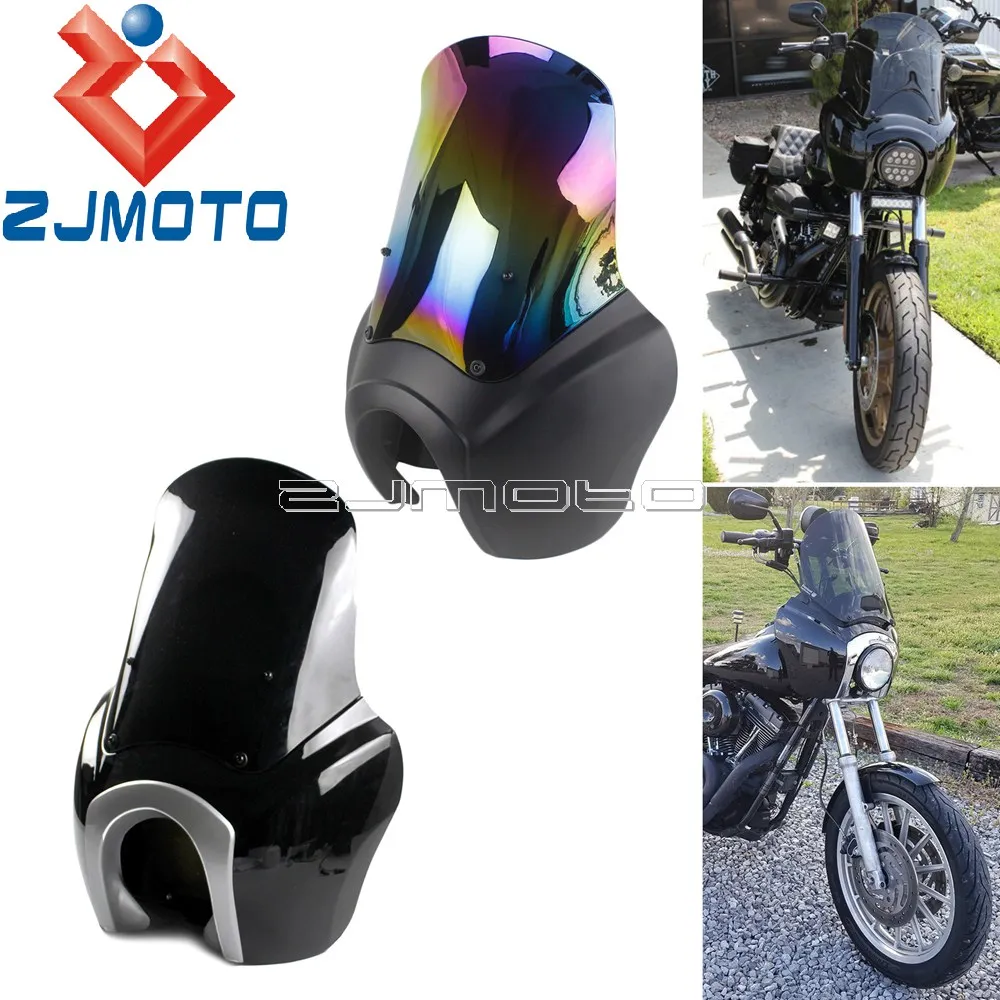 Передний обтекатель для мотоцикла Iridium ветровое стекло для Harley Dyna Street Bob Low Rider 2007- фара обтекатель ветрового стекла