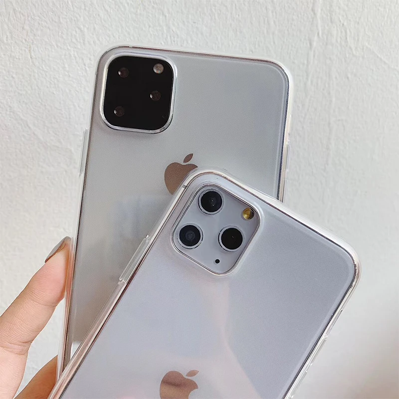 VOZRO Ультратонкий Прозрачный чехол для телефона для Iphone 11 Pro X XR XS Max 6 6S 7 8 Plus чехол Чехлы для телефона аксессуары сумка
