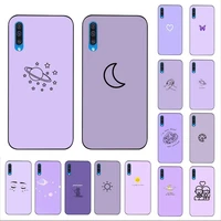 yndfcnb purple background pattern phone case for samsung a30s 51 5 71 70 40 10 20 s 31 a7 a8 2018